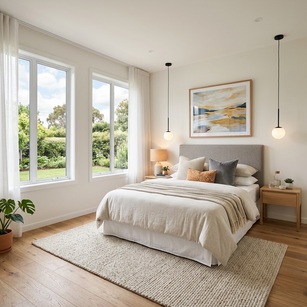 AI-staged bedroom