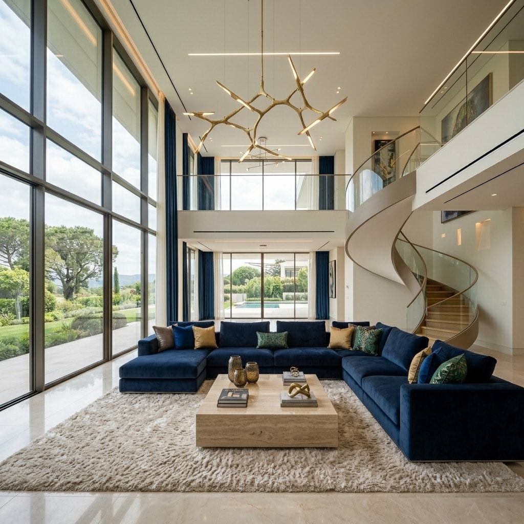 Beautiful AI-staged living room by StageSnap